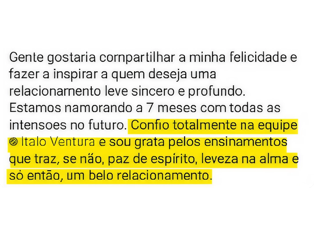 Print do depoimento