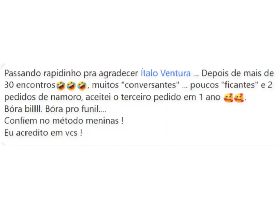 Print do depoimento