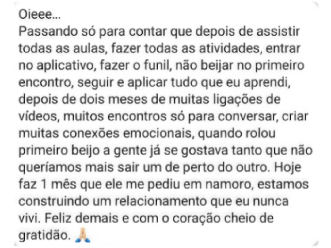 Print do depoimento