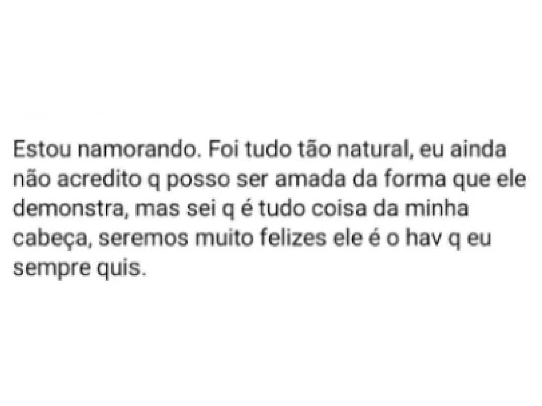 Print do depoimento