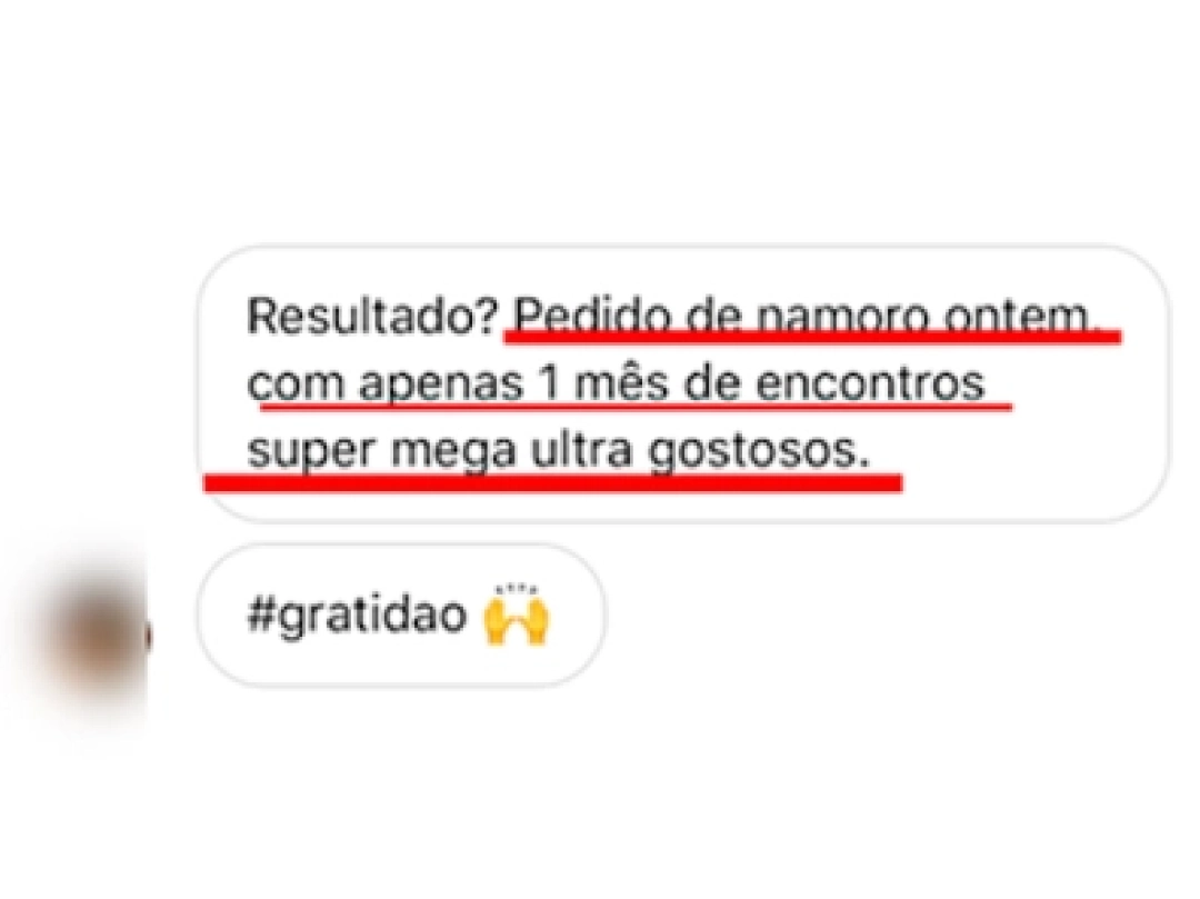 Print do depoimento