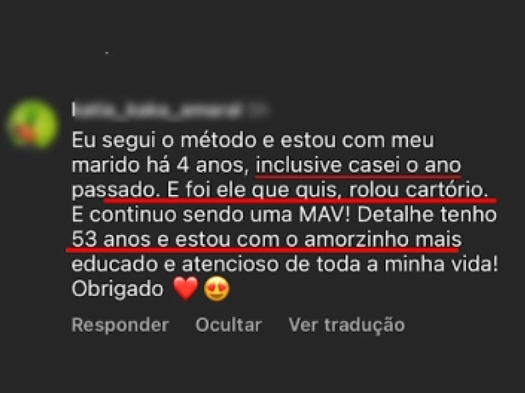 Print do depoimento