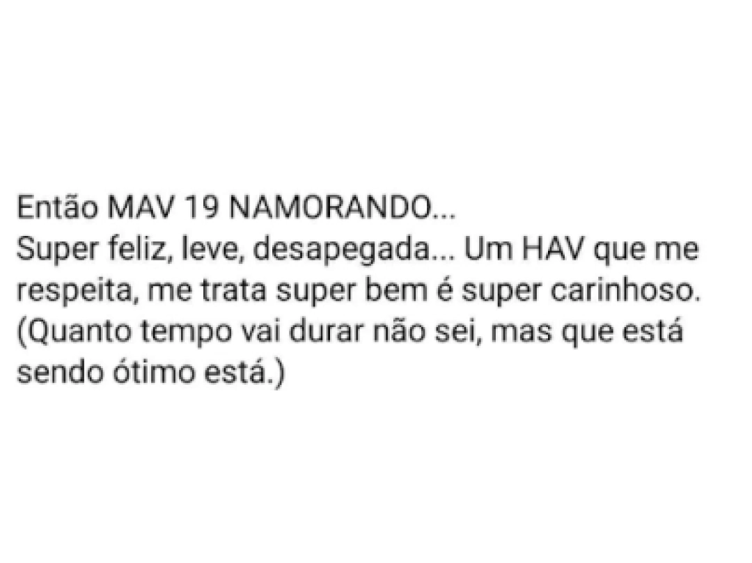 Print do depoimento